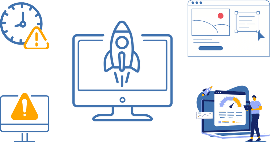 Outdated website design - Dental website design service